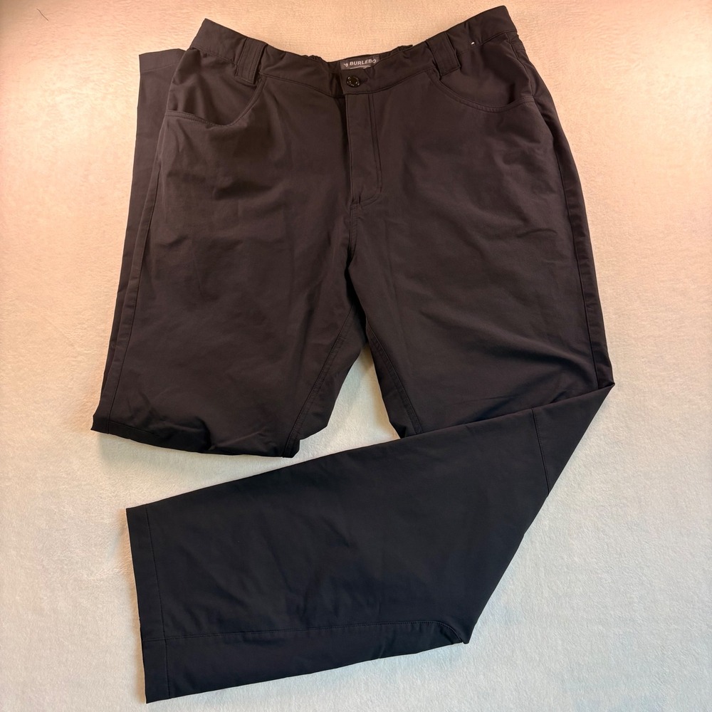 Burlebo Mens Performance Pants 2XL Charcoal Grey Outdoor Hiking Fishing Stretch